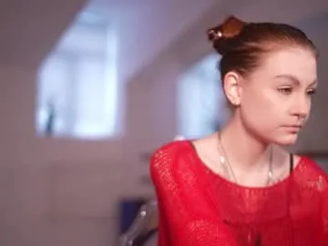 kiraninetails — let's have some fun // GOAL: lick fingers [25 tokens left] #longhair #longnails #piercing #redhead #skinny